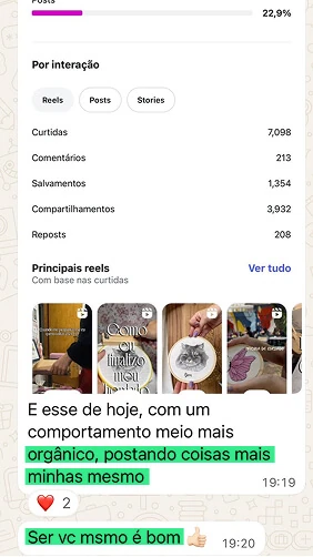 Depoimento de aluno no WhatsApp 10