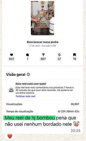 Depoimento de aluno no WhatsApp 11