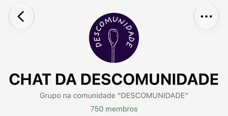 Chat da Descomunidade, 750 membros
